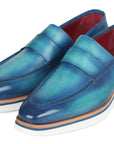 Paul Parkman Men's Smart Casual Loafers Blue (ID