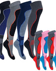 4 Pairs Adults Knee High Wool Ski Socks - Toi ‘n’ Moi Ltd