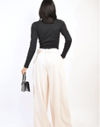 High Waist Belted Wide Leg Trouser - Toi ‘n’ Moi Ltd