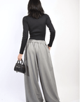 High Waist Belted Wide Leg Trouser - Toi ‘n’ Moi Ltd