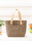 Vinsani Insulated Tote Canvas Thermal Lunch Bag Reusable Portable Cooler Bag Lightweight Convenient Foldable for Work School Picnic Office Adults & Kids - Toi ‘n’ Moi Ltd