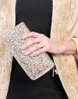 Hdg1883 - Glitter Zipper Wallet