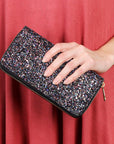 Hdg1883 - Glitter Zipper Wallet