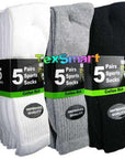 10/20 Pairs Mens Cotton Rich Cushion Sole Sport Socks Shoe Size 6-11 Black White - Toi ‘n’ Moi Ltd