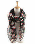 Womens Ladies Christmas Festive Scarf Santa Claus Snowman Print Winter Gifts UK - Toi ‘n’ Moi Ltd