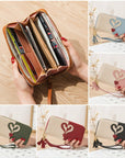 Women Zipper Leather Long Wallet Large Capacity Card Holder Tassel Clutch Purse - Toi ‘n’ Moi Ltd