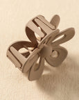 Camel Sweet Hollowed Flower Shape Claw Clip - Toi ‘n’ Moi Ltd