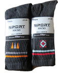 10/20 Pairs Mens Cotton Rich Cushion Sole Sport Socks Shoe Size 6-11 Black White - Toi ‘n’ Moi Ltd