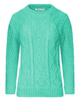 Women Long Sleeve Chunky Cable Knitted Crew Neck Winter Sweater Jumper Top - Toi ‘n’ Moi Ltd