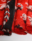 Womens Ladies Christmas Festive Scarf Santa Claus Snowman Print Winter Gifts UK - Toi ‘n’ Moi Ltd