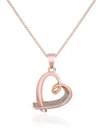 925 Sterling Silver Crystal Heart Pendant Necklace Women Girls Jewellery Gift - Toi ‘n’ Moi Ltd