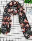 Womens Ladies Christmas Festive Scarf Santa Claus Snowman Print Winter Gifts UK - Toi ‘n’ Moi Ltd