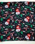 Womens Ladies Christmas Festive Scarf Santa Claus Snowman Print Winter Gifts UK - Toi ‘n’ Moi Ltd