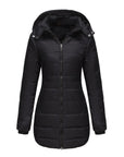 Women Winter Long Parka Quilted Coat Hooded Ladies Warm Padded Puffer Jacket - Toi ‘n’ Moi Ltd
