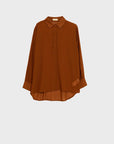 Chiffon Shirt in Camel Color