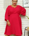 Plus size dress model 168961 Karko