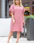 Plus size dress model 178521 Karko