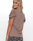 Blouse model 180759 Makadamia - Toi ‘n’ Moi Ltd