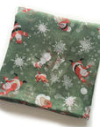 Womens Ladies Christmas Festive Scarf Santa Claus Snowman Print Winter Gifts UK - Toi ‘n’ Moi Ltd