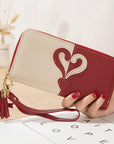 Women Zipper Leather Long Wallet Large Capacity Card Holder Tassel Clutch Purse - Toi ‘n’ Moi Ltd