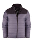 Mens Crosshatch Padded Jacket Inner and Zip Side Pockets Staywarm Contrast Coat - Toi ‘n’ Moi Ltd