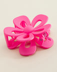 Camel Sweet Hollowed Flower Shape Claw Clip - Toi ‘n’ Moi Ltd