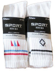 10/20 Pairs Mens Cotton Rich Cushion Sole Sport Socks Shoe Size 6-11 Black White - Toi ‘n’ Moi Ltd