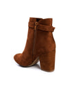 Buckle Faux Suede Ankle Boots - Toi ‘n’ Moi Ltd
