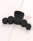 Black Minimalist Five Circles Frosted Hair Claw Clip - Toi ‘n’ Moi Ltd