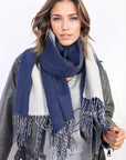 Winter Oversized Scarf with Tassel