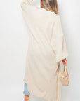 Chunky Knitted Balloon Sleeve Long Maxi Cardigan - Toi ‘n’ Moi Ltd