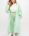 Chunky Knitted Balloon Sleeve Long Maxi Cardigan - Toi ‘n’ Moi Ltd