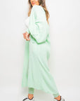 Chunky Knitted Balloon Sleeve Long Maxi Cardigan - Toi ‘n’ Moi Ltd