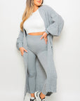 Chunky Knitted Balloon Sleeve Long Maxi Cardigan - Toi ‘n’ Moi Ltd