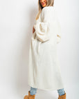 Chunky Knitted Balloon Sleeve Long Maxi Cardigan - Toi ‘n’ Moi Ltd