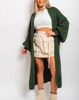 Chunky Knitted Balloon Sleeve Long Maxi Cardigan - Toi ‘n’ Moi Ltd