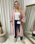 Chunky Knitted Balloon Sleeve Long Maxi Cardigan - Toi ‘n’ Moi Ltd