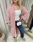 Chunky Knitted Balloon Sleeve Long Maxi Cardigan - Toi ‘n’ Moi Ltd