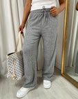 Drawstring Elastic Waist Lounge Trouser
