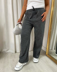 Drawstring Elastic Waist Lounge Trouser
