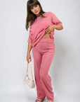 Cheesecloth Pattern Top and Trouser Co-ord Set - Toi ‘n’ Moi Ltd