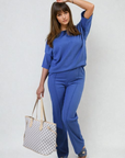 Cheesecloth Pattern Top and Trouser Co-ord Set - Toi ‘n’ Moi Ltd