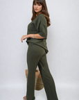 Cheesecloth Pattern Top and Trouser Co-ord Set - Toi ‘n’ Moi Ltd