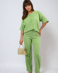 Cheesecloth Pattern Top and Trouser Co-ord Set - Toi ‘n’ Moi Ltd