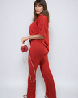 Cheesecloth Pattern Top and Trouser Co-ord Set - Toi ‘n’ Moi Ltd