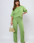 Cheesecloth Pattern Top and Trouser Co-ord Set - Toi ‘n’ Moi Ltd