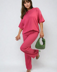 Cheesecloth Pattern Top and Trouser Co-ord Set - Toi ‘n’ Moi Ltd