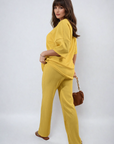 Cheesecloth Pattern Top and Trouser Co-ord Set - Toi ‘n’ Moi Ltd