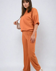 Cheesecloth Pattern Top and Trouser Co-ord Set - Toi ‘n’ Moi Ltd