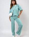 Cheesecloth Pattern Top and Trouser Co-ord Set - Toi ‘n’ Moi Ltd